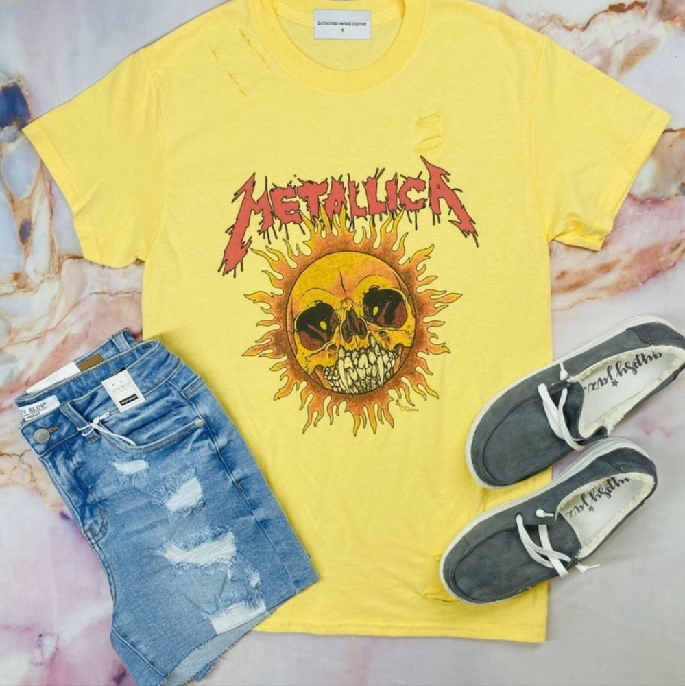 Couture Metallica distressed band tee - Picture 9 of 9